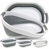 KOSZ NA PRANIE SKŁADANY MISKA SILIKONOWA WANIENKA 25L DUŻA MIEDNICA MOCNA