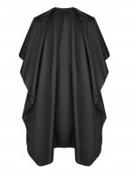 PELERYNA FRYZJERSKA FARTUCH POD SZYJE UNIWERSALNA CZARNA