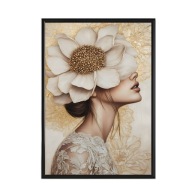 Plakat 50x70 ,poster , MODERN ,GŁOWA KWIAT,SALON,BIURO,POKÓJ