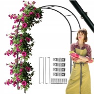 PERGOLA OGRODOWA PERALGONIA DO OGRODU METALOWA NA KWIATY RÓŻE ŁUK OGRÓDKA