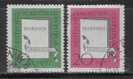 Znaczki Pocztowe Niemcy DDR Kasowane 598-99.. 1957 r