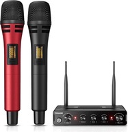 TONOR TW350 Bezprzewodowy System Mikrofonów UHF Karaoke Wesele Studio