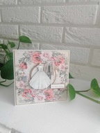 Kartka pamiatka ślub ślubna ręcznie robiona