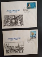300 rocznica śmierci Jana Heweliusza, komplet 2 FDC ze znaczkami Fi 2968-69