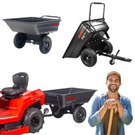 PRZYCZEPKA DO TRAKTORKA DO KOSIARKI WÓZEK PRZYCZEPA OGRODOWA GOSPODARCZA