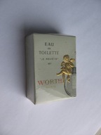 Stara NIEUŻYWANA WODA TOALETOWA WORTH PARIS W PUDEŁECZKU Z CZASÓW PRL-u