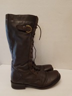 B&Co KOZAKI SZNUROWANE ROZ.41/25-26 CM SKÓRZANE