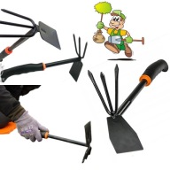 Bradas De Lux Motyczka Ogrodnicza Czarne Pazurki Ergonomiczny Uchwyt Stal