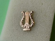 Oryg Odznaka- KORPUSÓWKA MUZYCZNA DLA ORKIESTRY - złota - 2 sztuki -kpl.