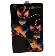 KOLCZYKI Z MODELINY PIOTRUŚ KRÓLIK Z FILMU PETER