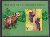 1980 Rumunia Rok ochrony przyrody Mi blok 168 **
