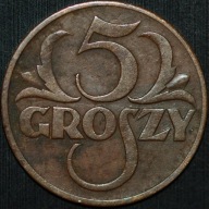 5 groszy 1936 - ładny egzemplarz