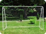 Bramka piłkarska dla dzieci przenośna duża metalowa składana 213 x 150 cm