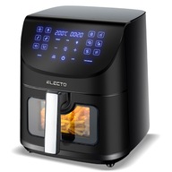 FRYTKOWNICA BEZTŁUSZCZOWA Air Fryer Electo 8L 2000W Czarna Panel DOTYKOWY