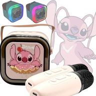 ZESTAW KARAOKE STITCH ANGEL DLA DZIECI GŁOŚNIK BLUETOOTH I MIKROFONY PREZEN