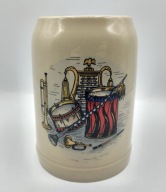 Vintage, kufel muzyka, instrumenty muzyczne 600 ml