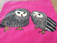 SKANDYNAWSKI DEASIGN BAWEŁNIAN POSZEWKA NA PODUSZKĘ GULORT SOWY 50x50 nr.11