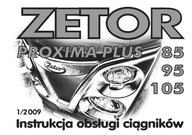 Zetor Proxima Plus 85, 95, 105 - instrukcja obsługi ciągników PL (2009)