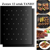MATA DO GRILLA TEFLONOWA ZESTAW 12 SZTUK XXL TACKA WIELORAZOWA PODKŁADKABBQ