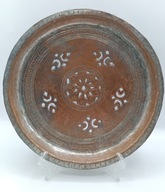 Talerz z metalu ażurowy - ciekawy Inny antyczny - miedziany kolekcjonerski