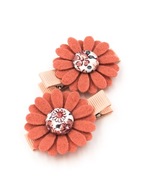 Momilio handmade Spinki do włosów dla dziewczynki kwiatki Ruth