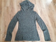 CLOCKHOUSE Sweter szary długi z kapturem roz. 40