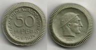 Walbrzych - porcelanowa moneta - 50 Pfennig- 1921 - KPM