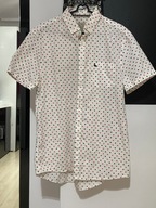 D Jack Wills Koszula biała subtelne artystyczne kwiaty bawełna rozmiar M