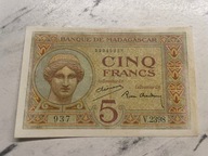 Madagaskar - 5 franków