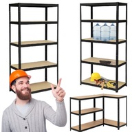 REGAŁ MAGAZYNOWY METALOWY WCISKANY DO GARAŻU NOWY 180x60x40cm 875KG RINO