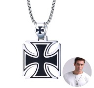 Wisior Chopper Krzyż Maltański moto bike metal