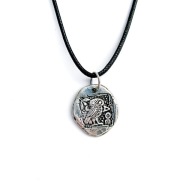 Ateńska sowa - wisior ze srebra z recyklingu, ręczna robota.