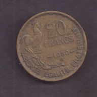 Francja - 20 Frank 1950 B rok