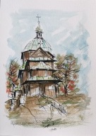 Myców akwarela format a4 autor R. Kępa