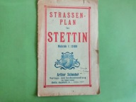 STARA MAPA DROGOWA STETTIN ( SZCZECIN )