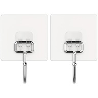 HACZYKI WIESZAKI SAMOPRZYLEPNY ŁAZIENKOWY KUCHENNY PRZEZROCZYSTY 2 SZT.