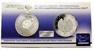 Moneta 10 Euro FIFA 2006 – Niemcy, srebro, oryginał z certyfikatem