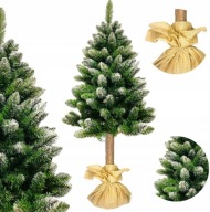 CHOINKA SZTUCZNA NA PNIU PIĘKNA SOSNA DIAMENTOWA GĘSTA OŚNIEŻONA 180 CM