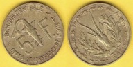 AFRYKA 5 FRANCS 1967 R.