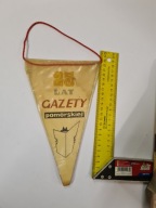 Proporczyk PRL 25 lat Gazety Pomorskiej Bydgoszcz 1973