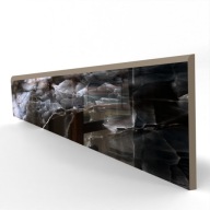 Cokół gresowy CZARNY MARMUR POŁYSK 60cm, wykończenie podłogi WYPRZEDAŻ