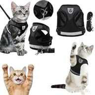 SMYCZ I SZELKI DLA MALEGO KOTA XS ANTYUCIECZKOWE BEZUCISKOWE SPACEROWE