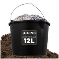 Wiadro budowlane plastikowe czarne 12L gospodarcze wiaderko