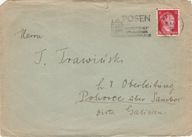 Ciekawy kasownik z Poznania 1943 r. (Posen 9)