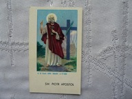 STARY OBRAZEK KOLĘDOWY ŚW. PIOTR APOSTOŁ