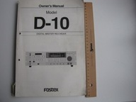 INSTRUKCJA OBSŁUGI MAGNETOFON DAT FOSTEX MODEL D - 10