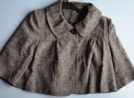 EDITIONS krótki płaszczyk flauszowy jodełka wiosna/jesień ZADBANA-48