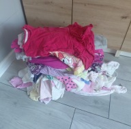 Mega paka zestaw 99 sztuk ubranek dla dziewczynki noworodka 56 cm - 92 cm