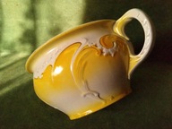 Piękny zabytkowy nocnik - BOCH FRERES szkliwo, złocenie