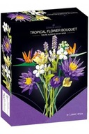 Tropical flower bouquet 890pcs